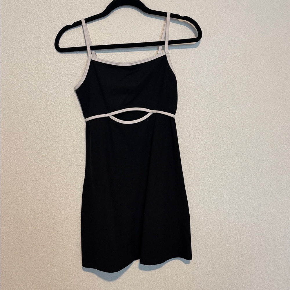 Black Activewear with White Trim